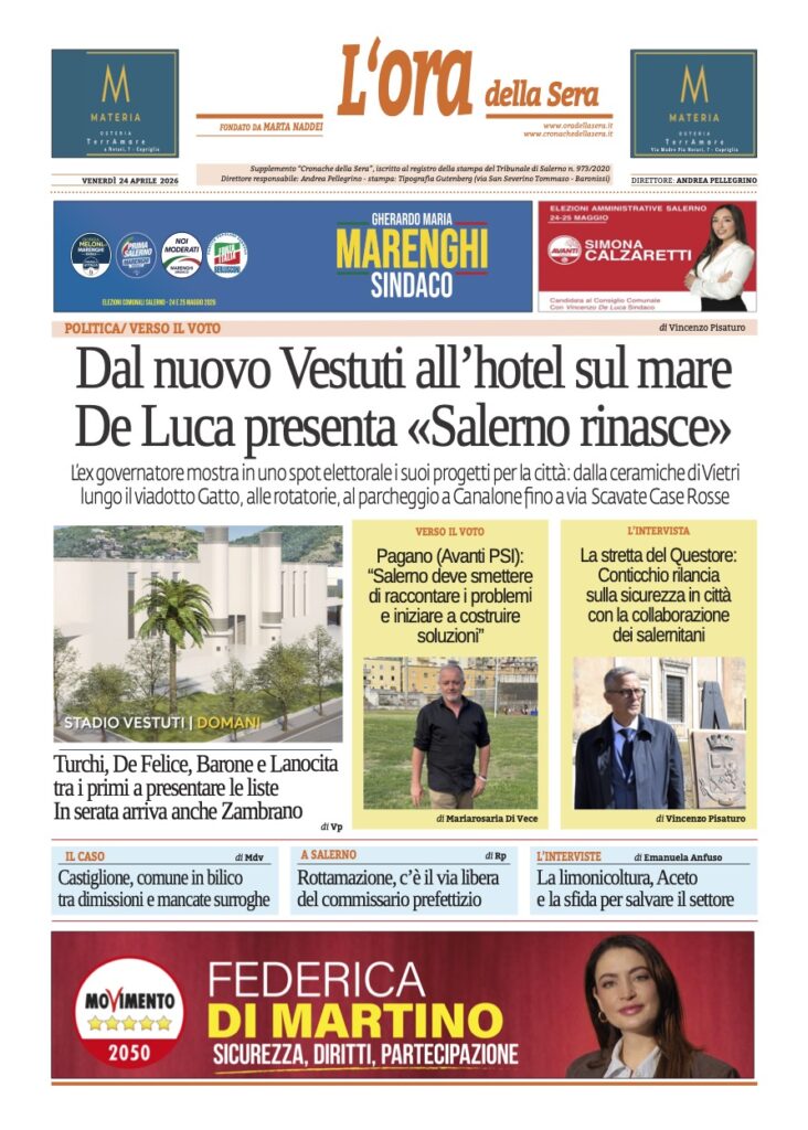 ORA 24 aprile 2026