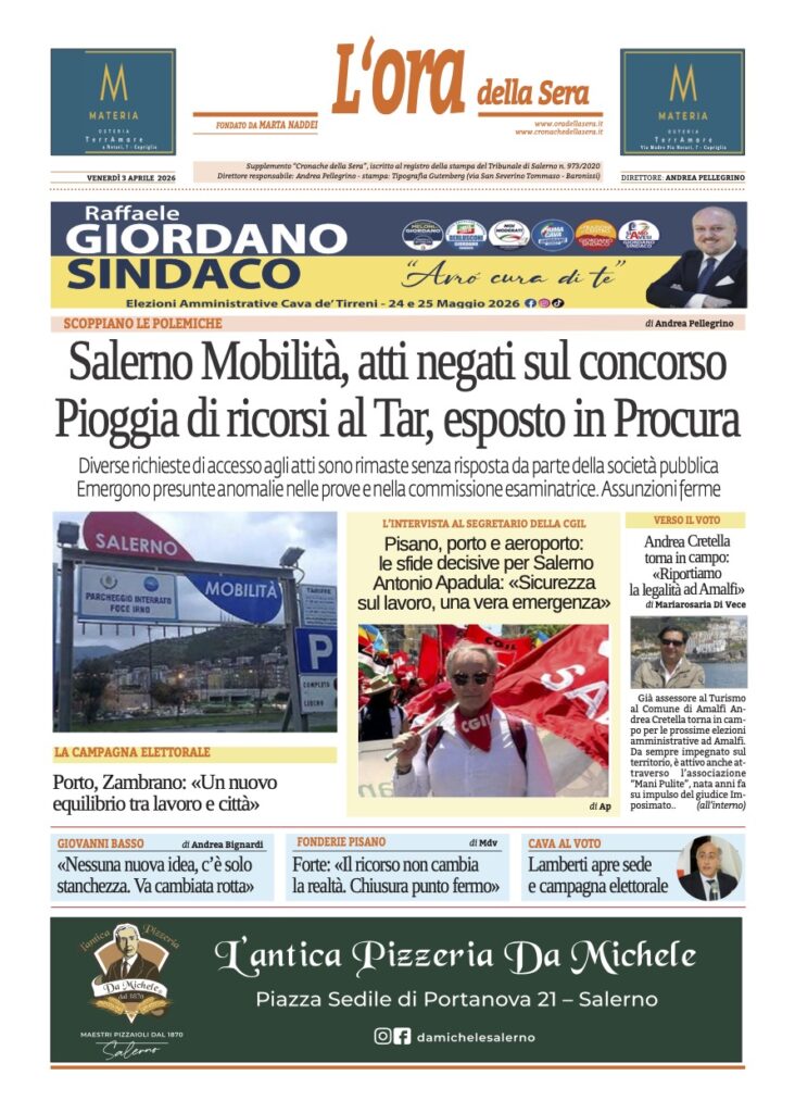 ORA 3 aprile 2026