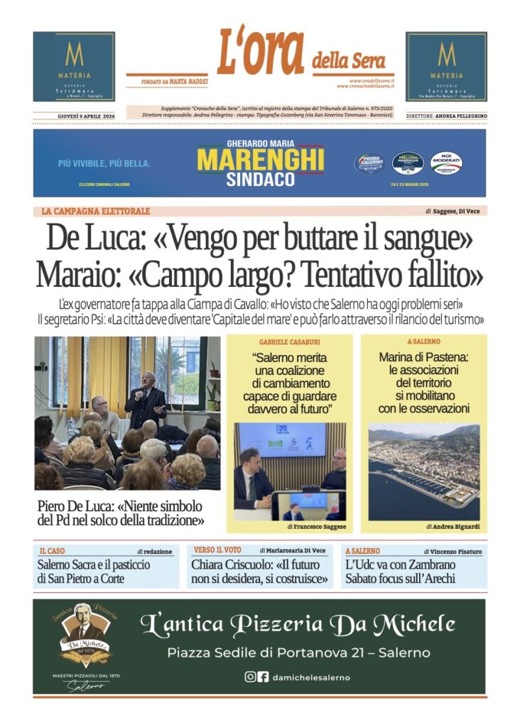 ORA 9 aprile 2026