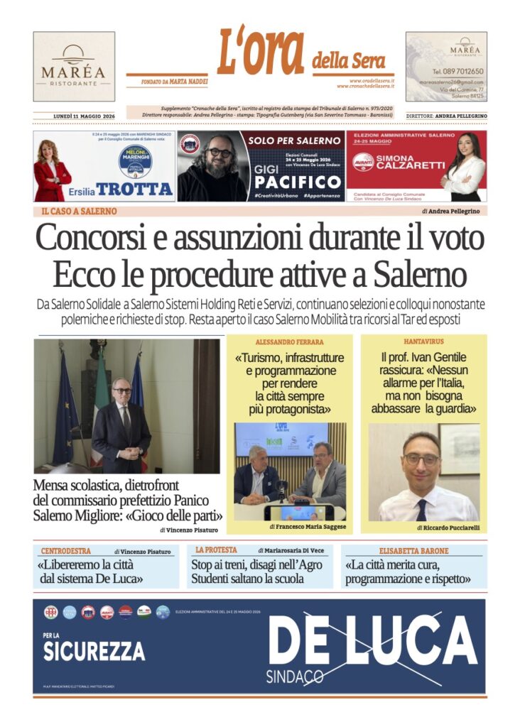 ORA 11 maggio 2026