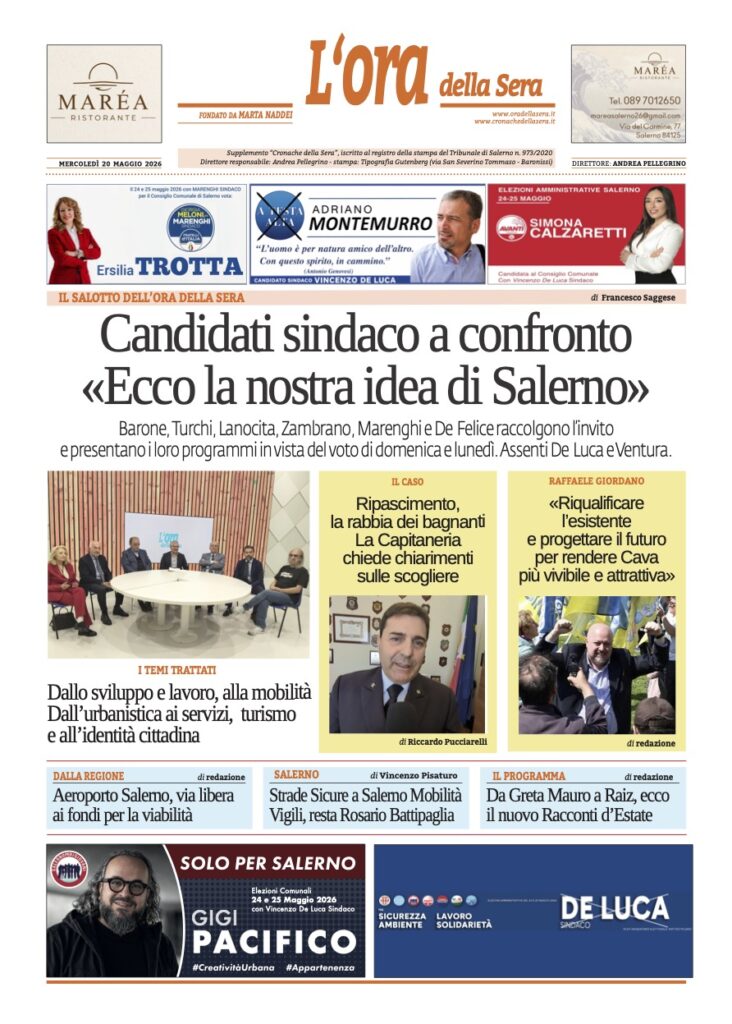 ORA 20 maggio 2026