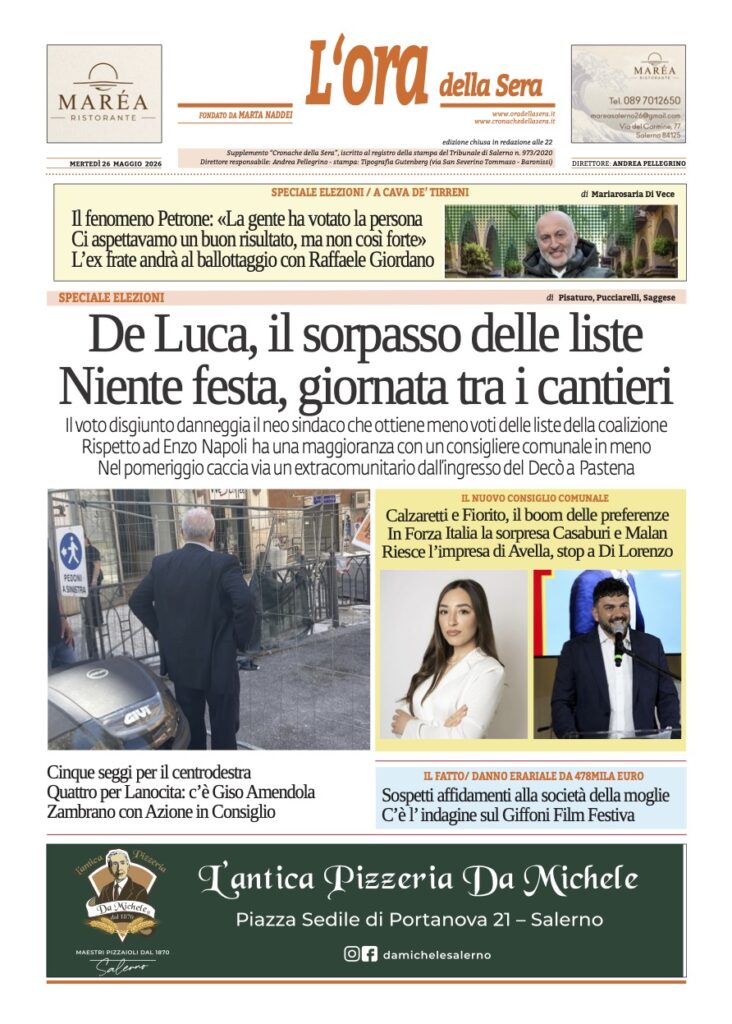 ORA 26 maggio 2026