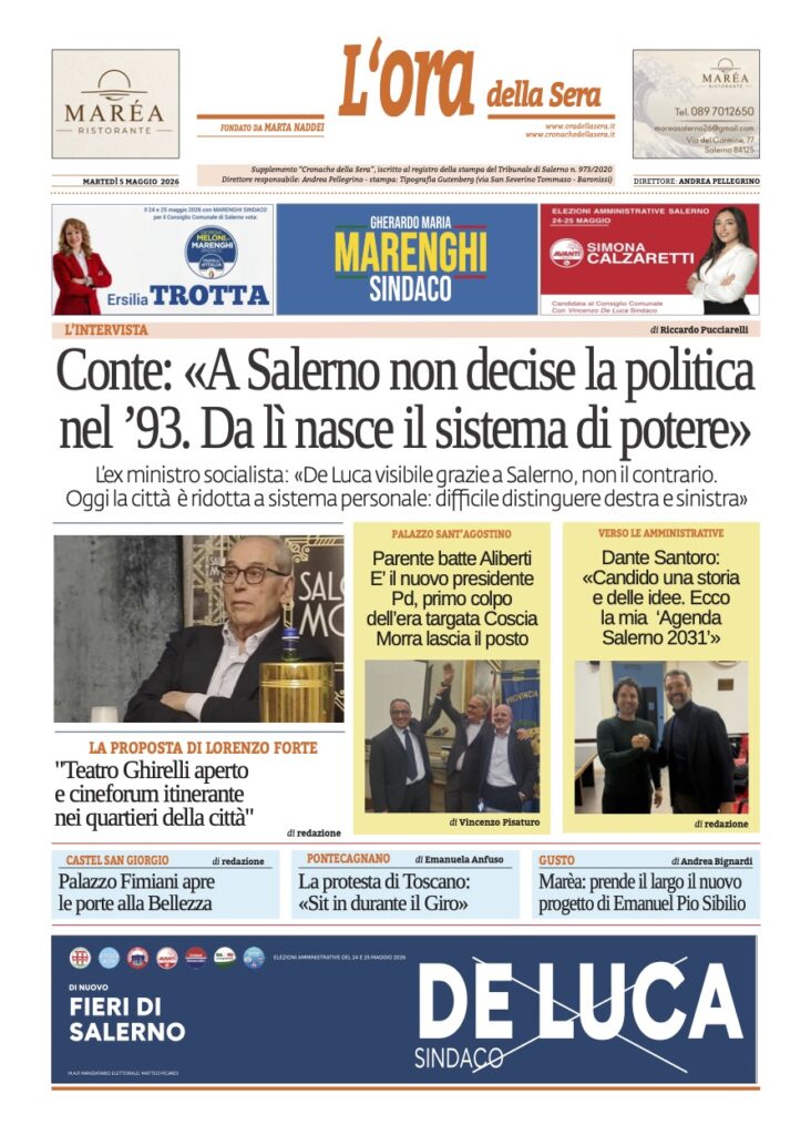 ORA 5 maggio 2026