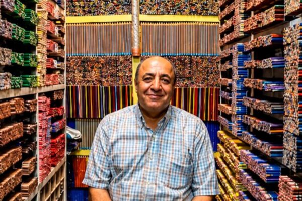 Nel cuore di Teheran il regno delle matite: la bottega dove ogni colore ha una storia