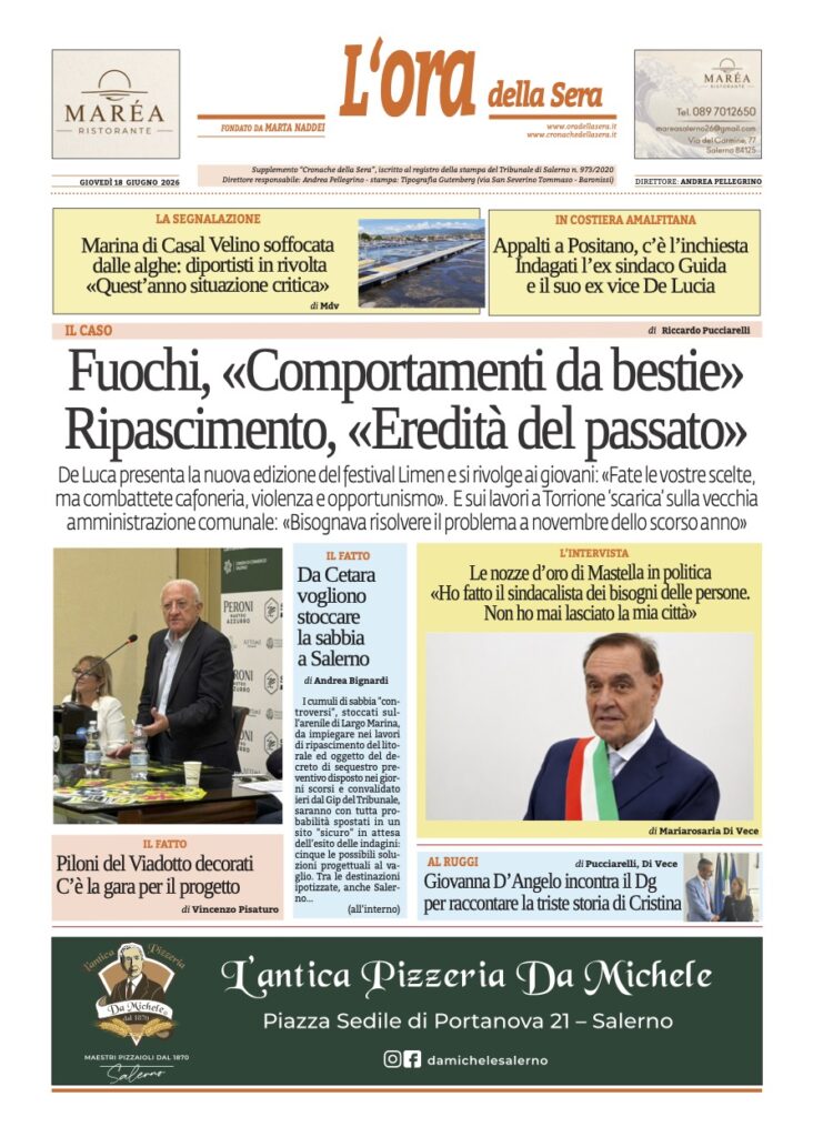 ORA 18 giugno