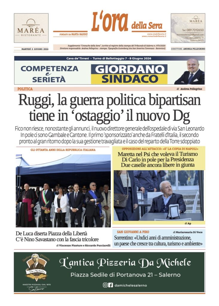 ORA 2 GIUGNO 2026