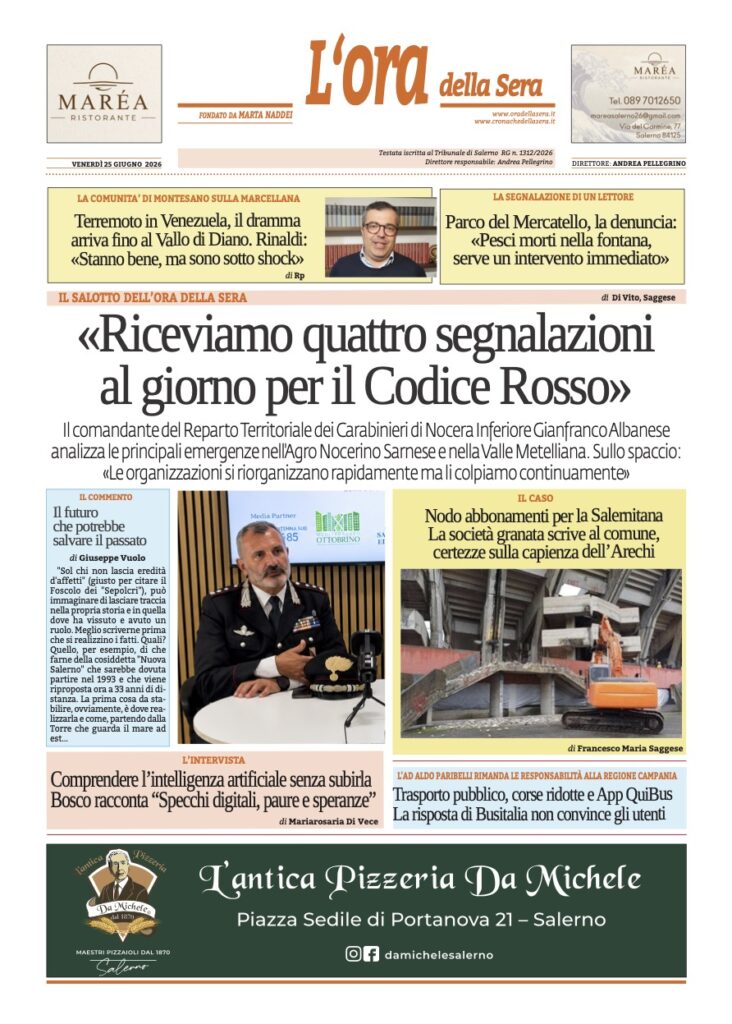 ORA 25 giugno 2026