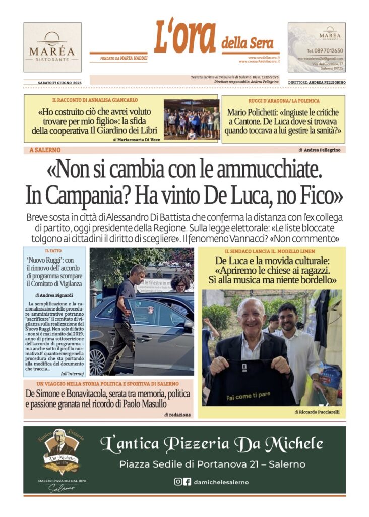 ORA 27 giugno 2026