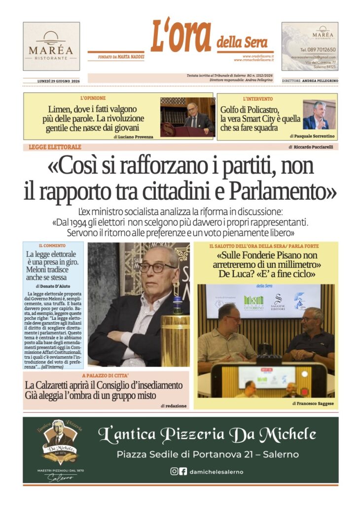 ORA 29 giugno 2026