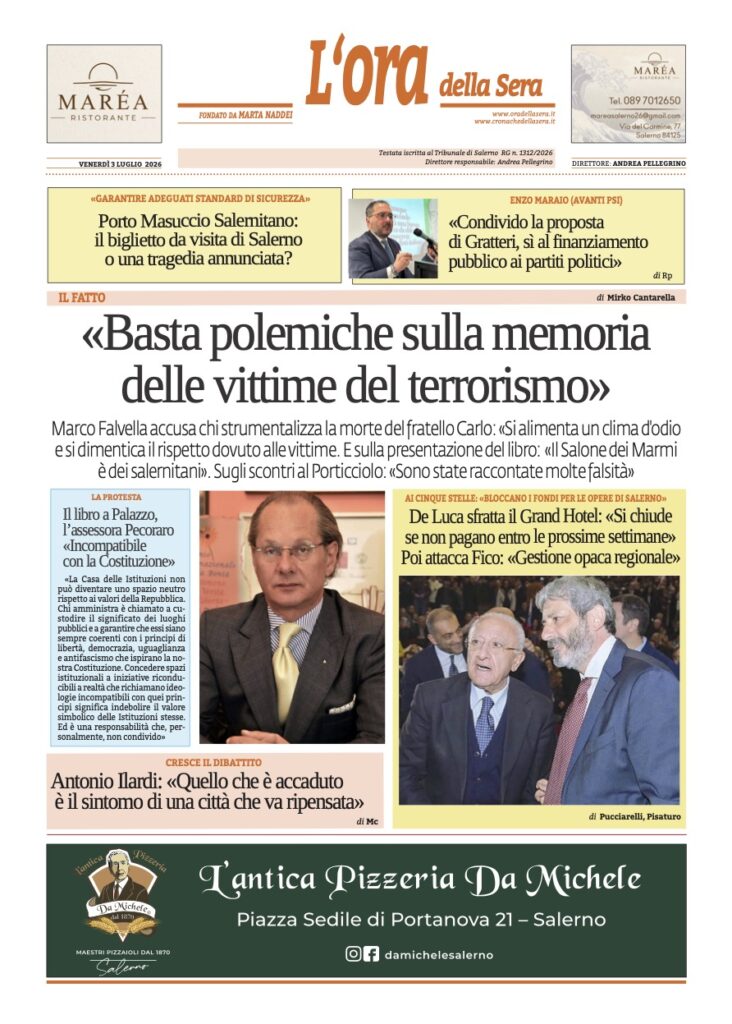 ORA 3 luglio 2026