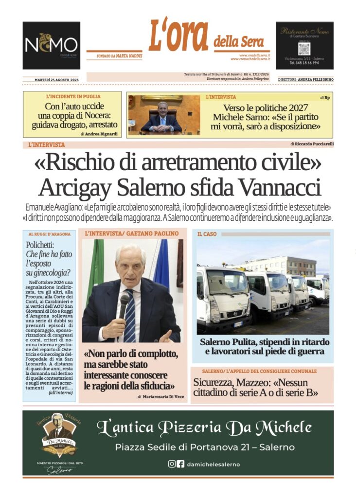 ORA 25 AGOSTO 2026
