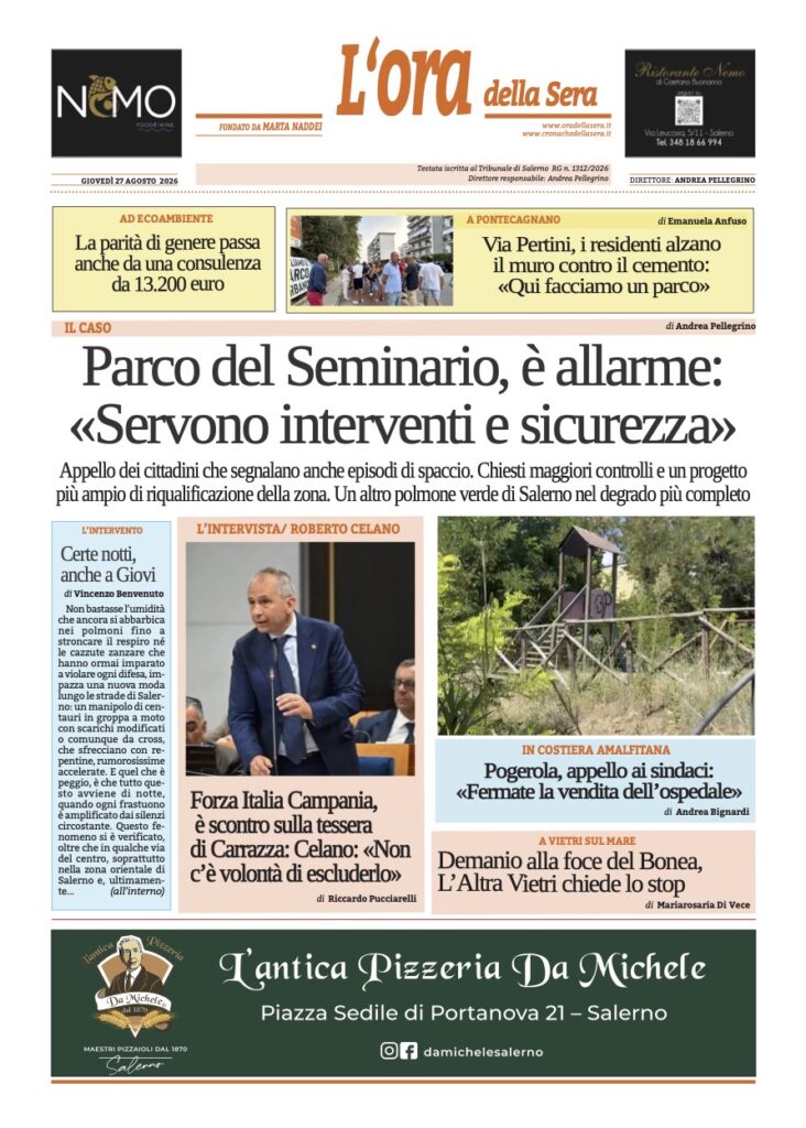 Ora 27 agosto 2026