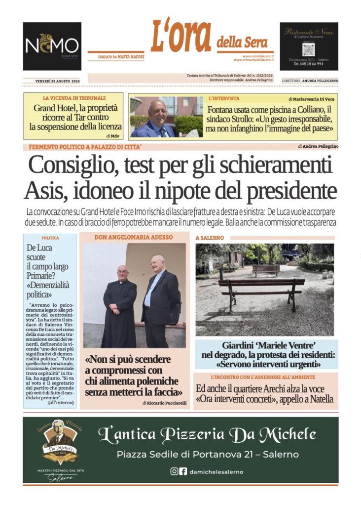 ORA 28 agosto 2026