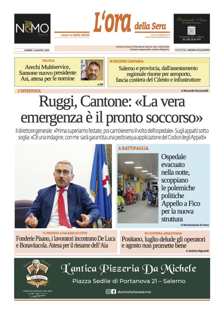 ORA 3 agosto 2026