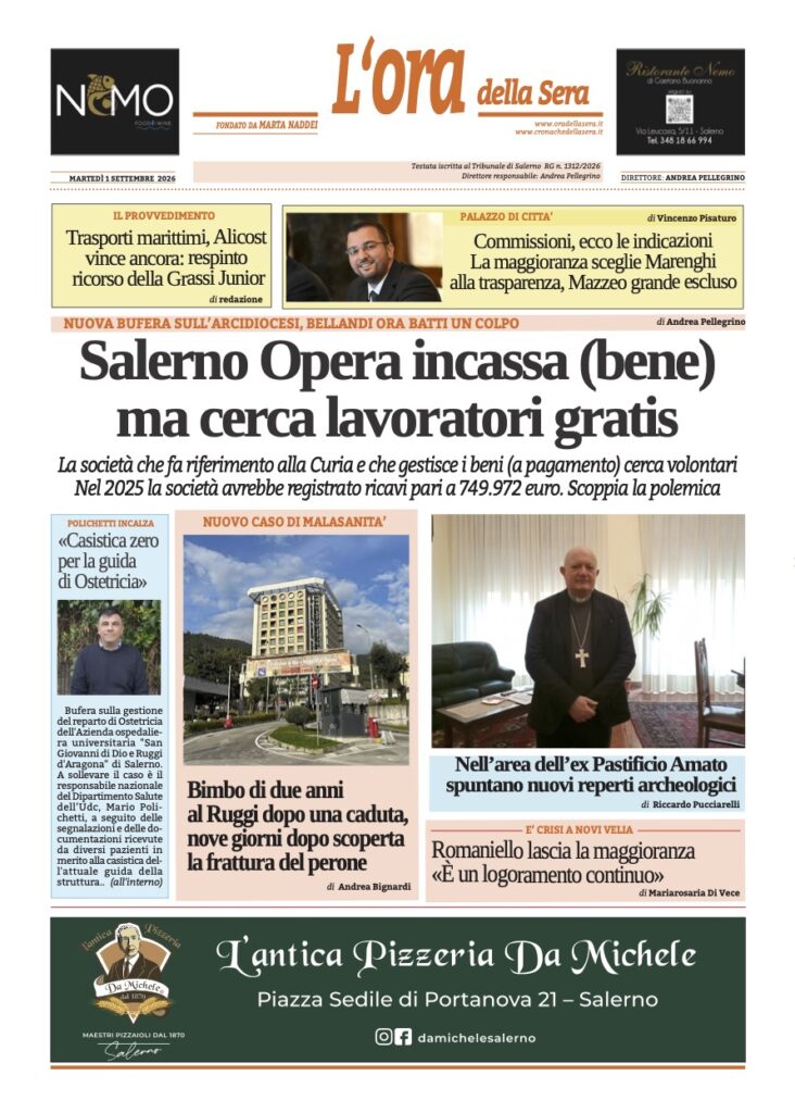 ORA 1 settembre 2026