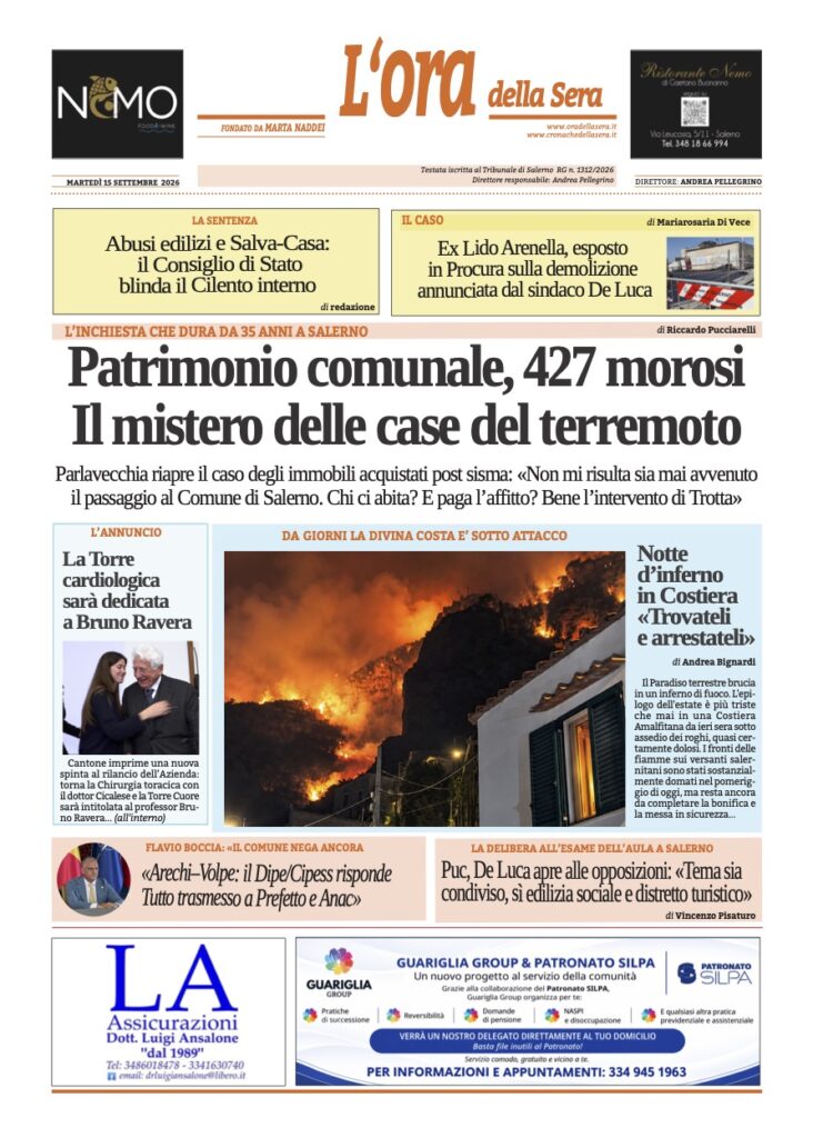 ORA 15 settembre 2026