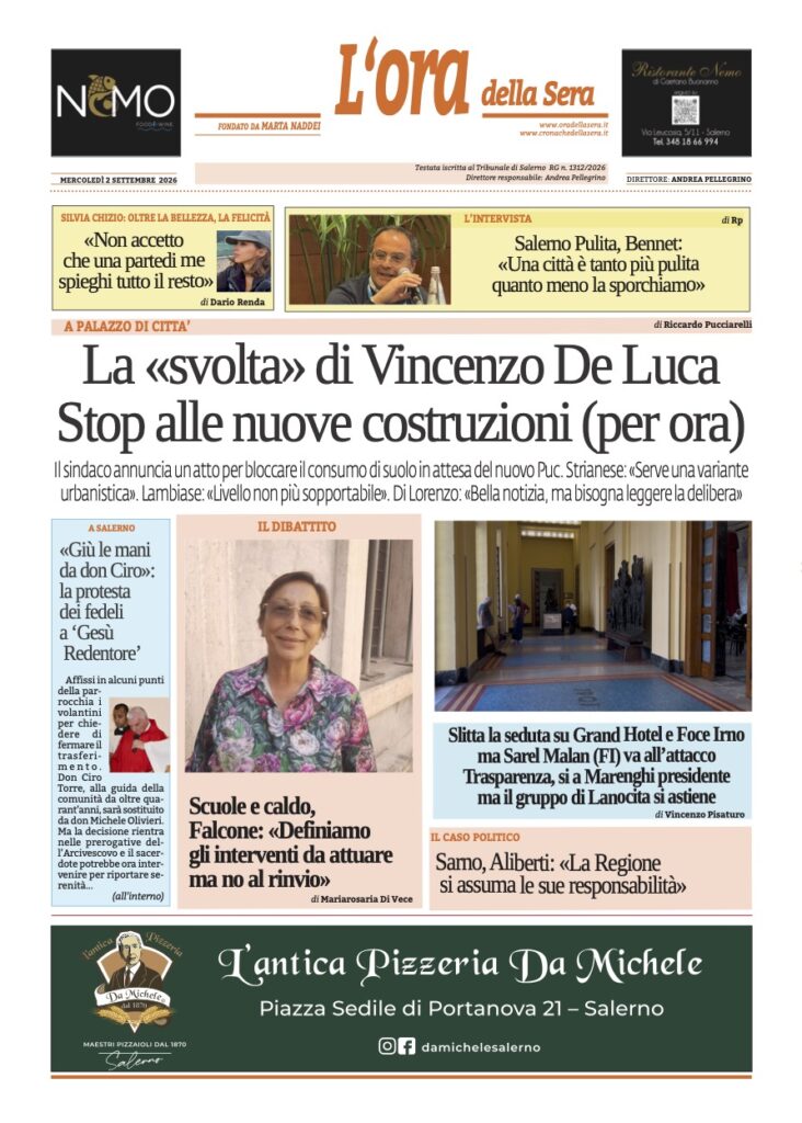 ORA 2 settembre 2026
