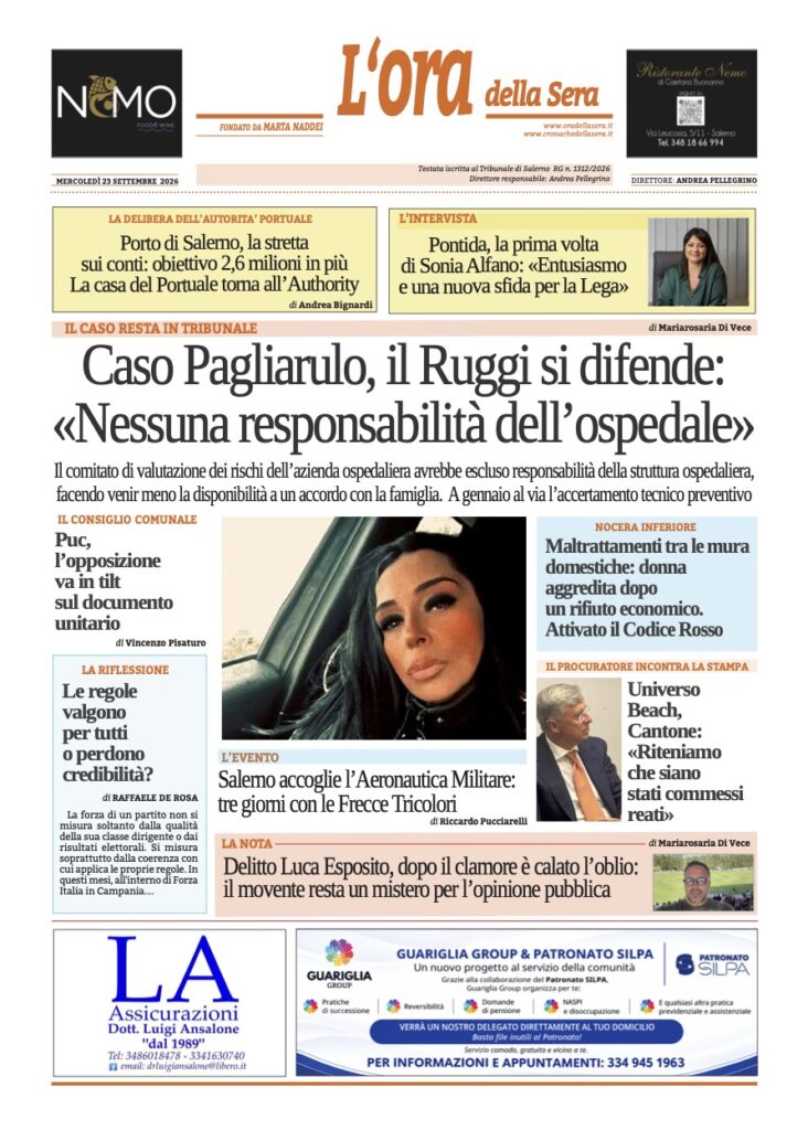 ORA 23 settembre 2026