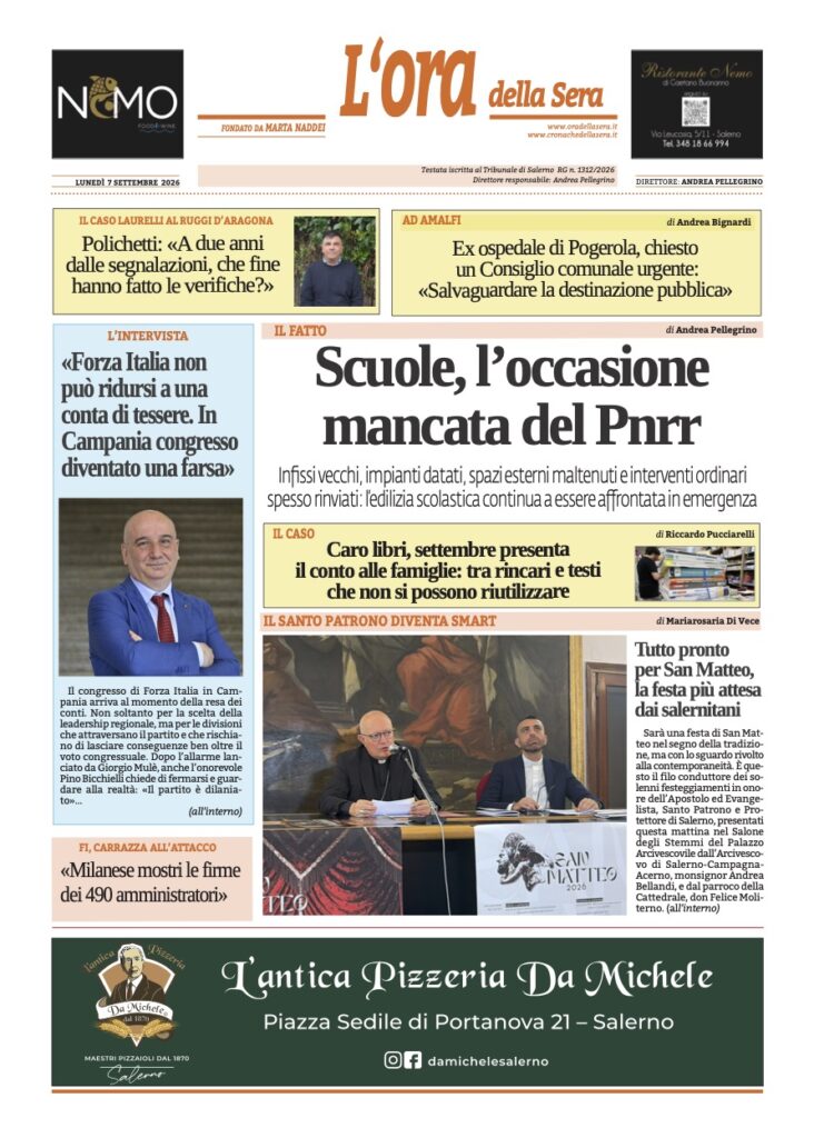 ORA 7 settembre 2026
