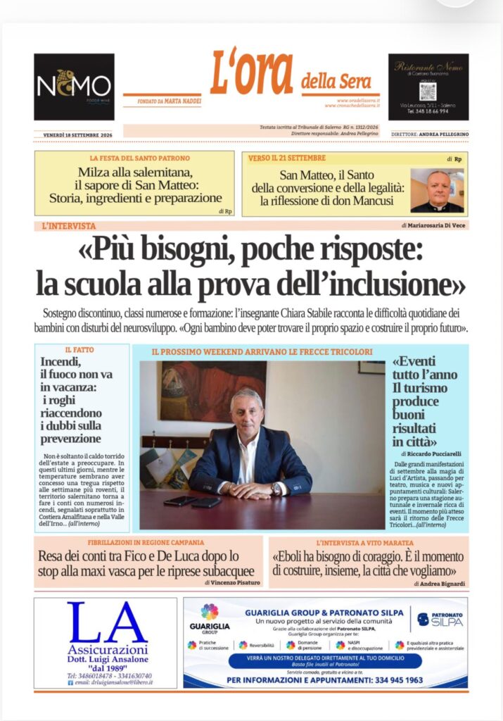 ORA 18 settembre 2026