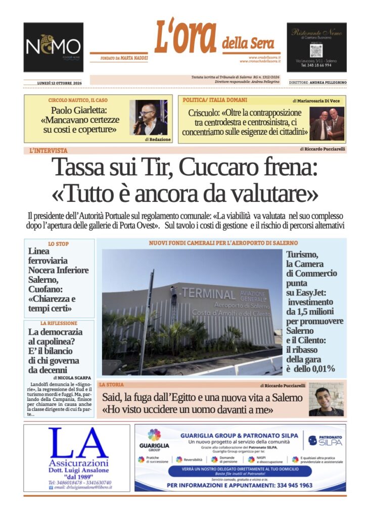 ORA 12 ottobre 2026