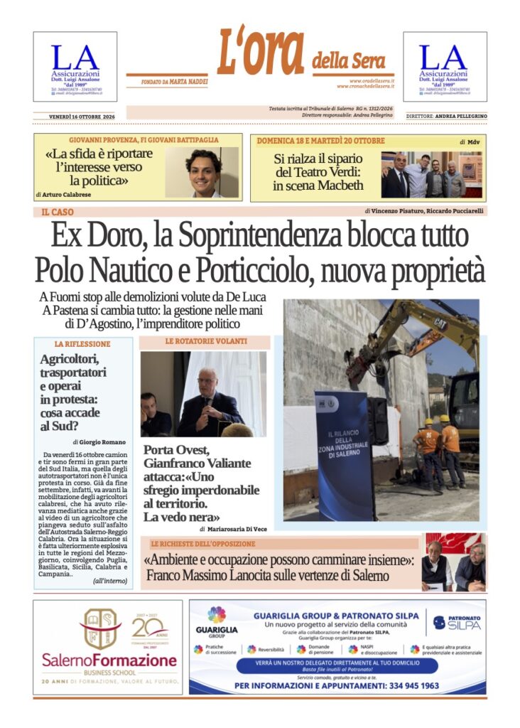 ORA 16 ottobre 2026
