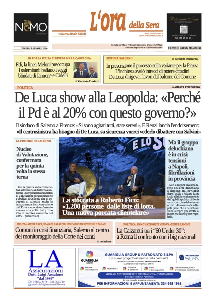 ORA 2 ottobre 2026
