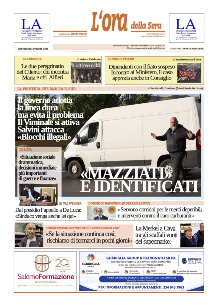 ORA 21 ottobre 2026