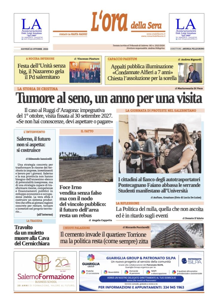 ORA 22 ottobre 2026