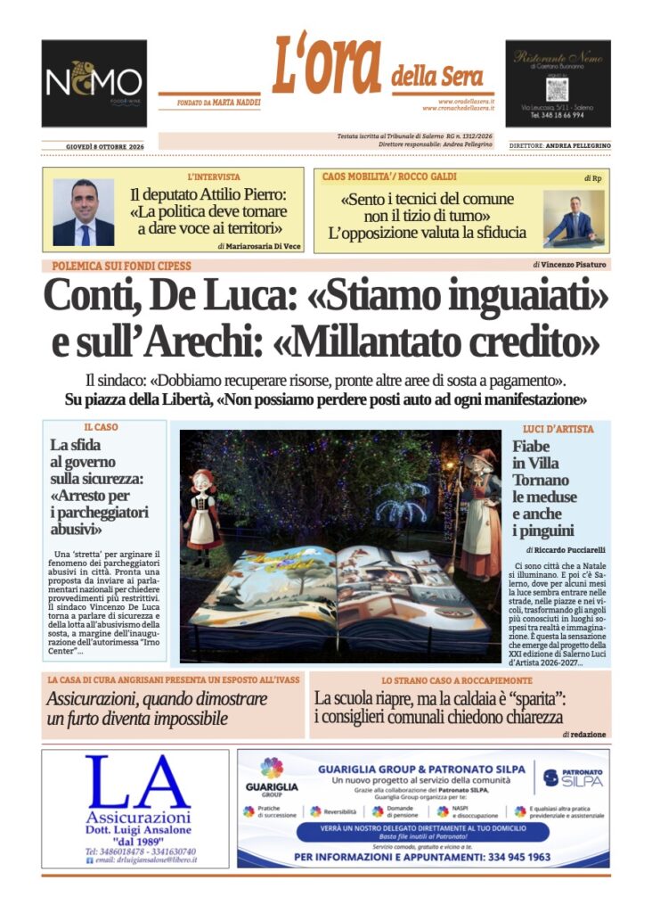 ORA 8 ottobre 2026
